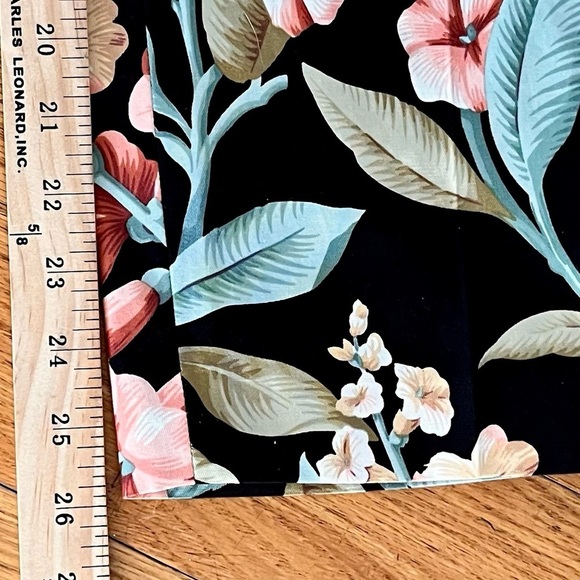 Talbot’s Floral Print Pants Silk Cotton Blend Lined Size 10P Side ZipperTailored - Picture 10 of 13